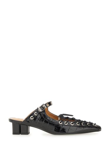 Ganni mule lace-up - ganni - Modalova