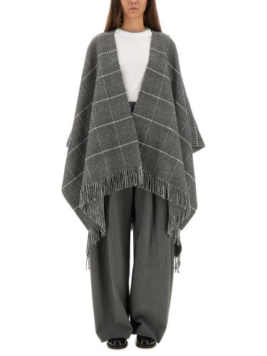 Wool poncho with bangs - brunello cucinelli - Modalova