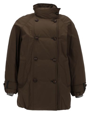 Double-breasted down jacket - brunello cucinelli - Modalova