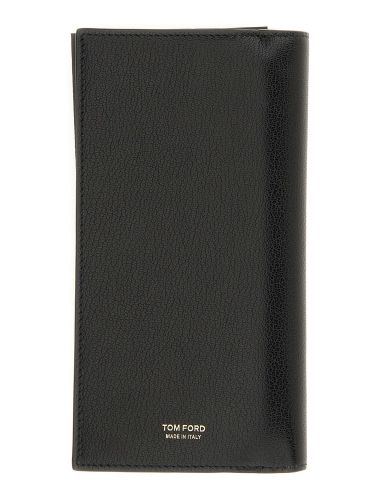 Tom ford vertical leather wallet - tom ford - Modalova