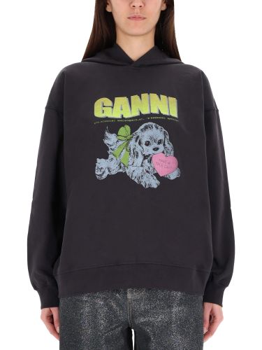 Ganni "puppy" sweatshirt - ganni - Modalova
