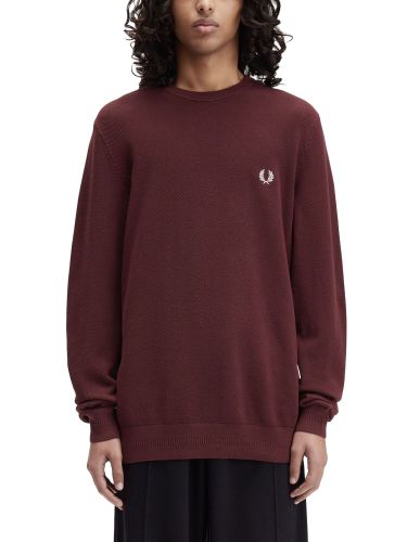 Fred perry pique sweater with logo - fred perry - Modalova