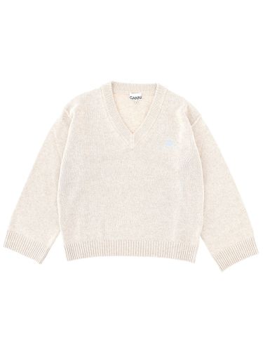 Ganni logo sweater - ganni - Modalova