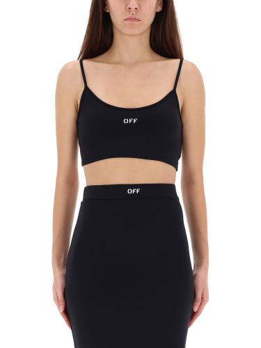 Off-white top with thin straps - off-white - Modalova