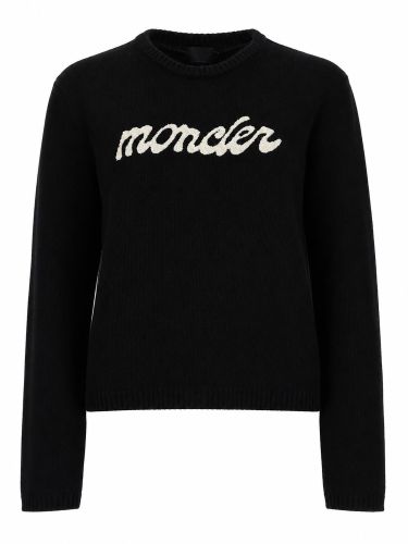 Moncler maglia con logo a contrasto - moncler - Modalova