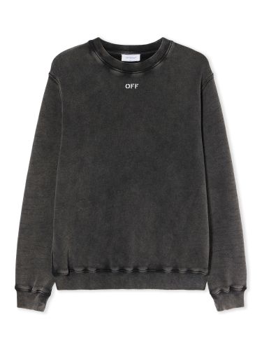 Check flan arrow logo" sweatshirt - off-white - Modalova
