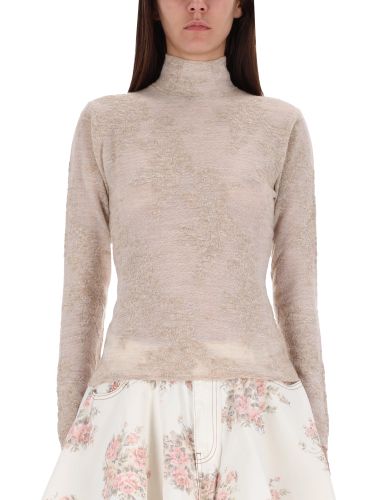 Ganni alpaca blend sweater - ganni - Modalova