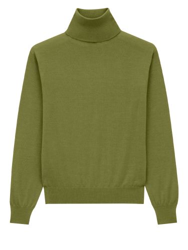 Cashmere, wool and silk turtleneck - saint laurent - Modalova