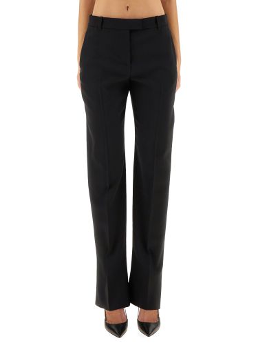 Wool gabardine tailored pants - alexander mcqueen - Modalova
