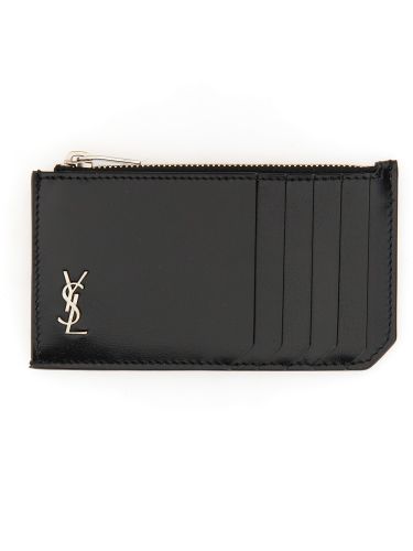 Saint laurent leather card holder - saint laurent - Modalova