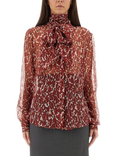 Saint laurent printed silk shirt - saint laurent - Modalova