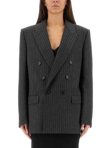 Cassandre double-breasted jacket - saint laurent - Modalova