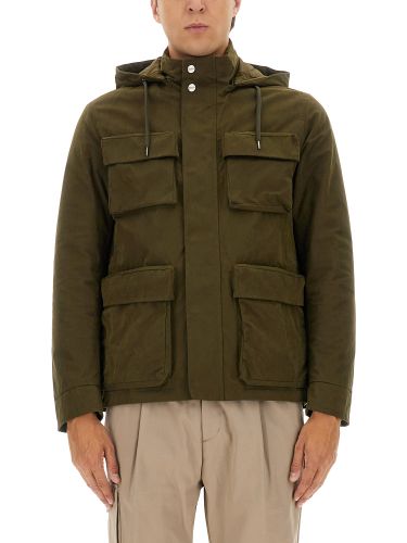 Herno waxed cotton short parka - herno - Modalova