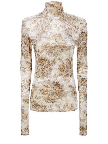 Ganni floral print top - ganni - Modalova