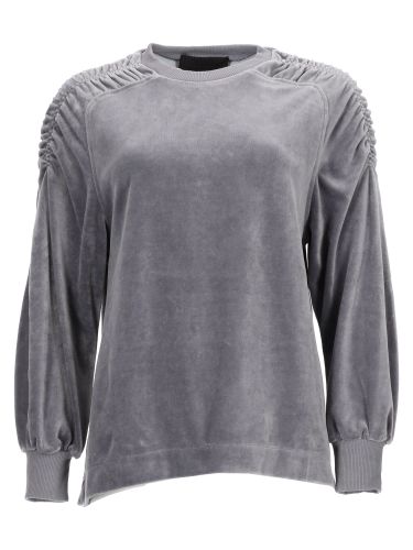 Felpa in ciniglia di cotone - alberta ferretti - Modalova