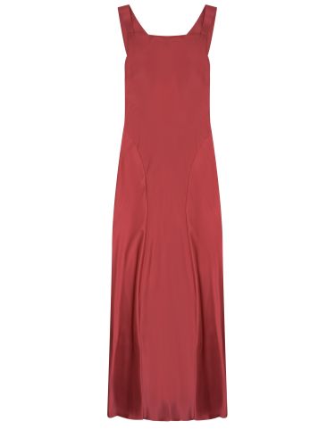 Silk blend long dress - alberta ferretti - Modalova