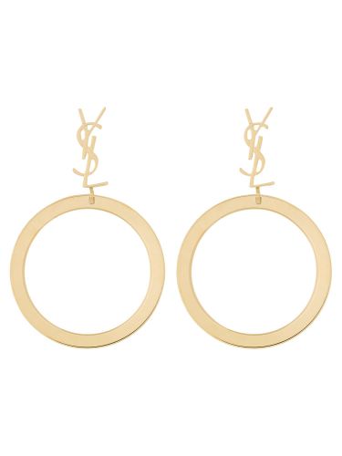 Orecchini cassandre con pendente - saint laurent - Modalova