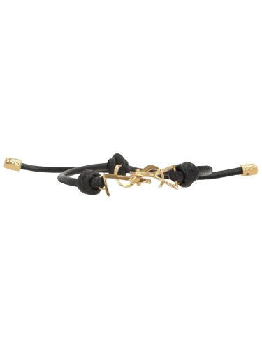 Bracciale cassandre in pelle - saint laurent - Modalova
