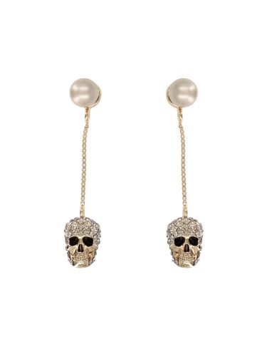 Skull" dangle earrings - alexander mcqueen - Modalova