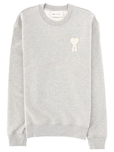Ami paris felpa con patch logo - ami paris - Modalova