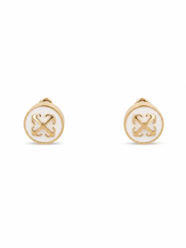 Off-white orecchini "round arrow" - off-white - Modalova