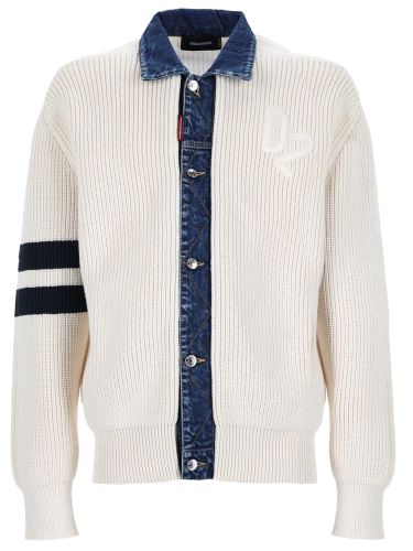 Dsquared cardigan with logo - dsquared - Modalova
