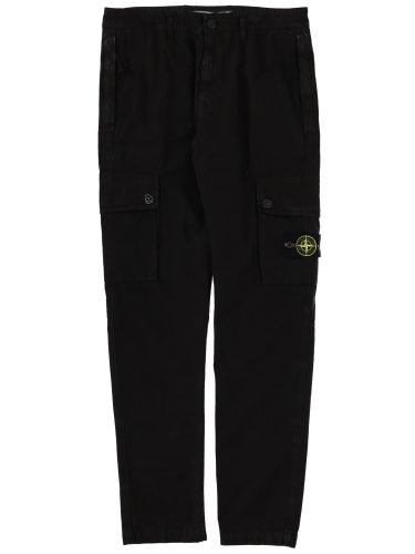 Cargo pants with logo patch - stone island - Modalova