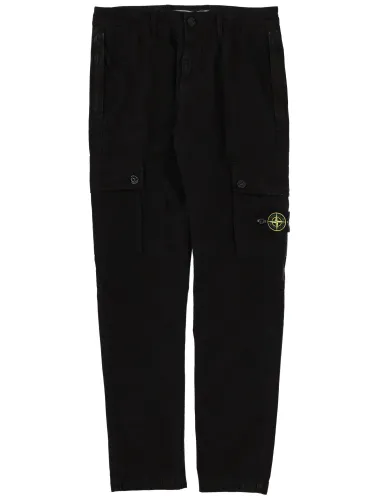 Cargo pants with logo patch - stone island - Modalova