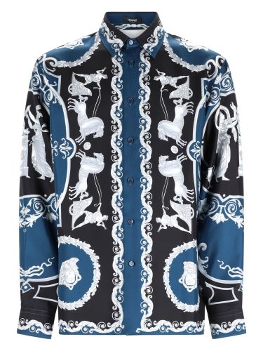 Versace camicia in seta stampata - versace - Modalova