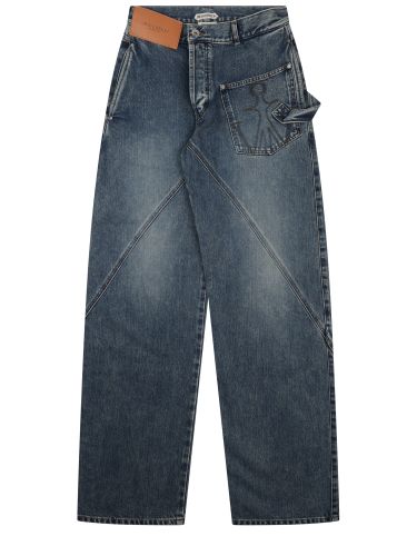 Jw anderson jeans con patch logo - jw anderson - Modalova