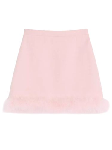 Valentino miniskirt with feathers - valentino - Modalova