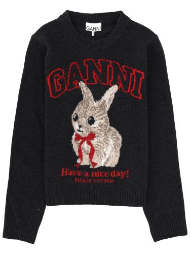 Ganni wool jersey - ganni - Modalova