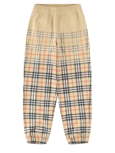 Pantalone track con stampa check - burberry - Modalova