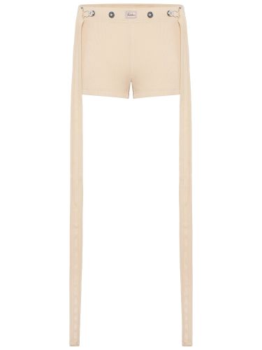 Shorts with logo patch - jean paul gaultier - Modalova