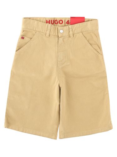 Hugo shorts cargo con patch logo - hugo - Modalova