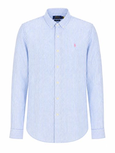 Polo ralph lauren camicia in lino - polo ralph lauren - Modalova