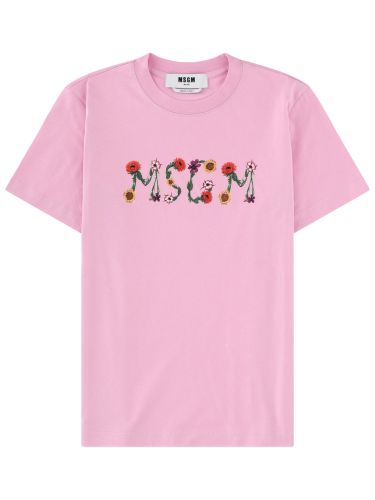 Msgm t-shirt con logo - msgm - Modalova