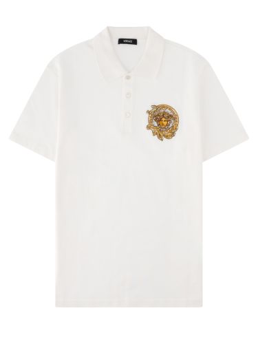 Versace polo con logo - versace - Modalova