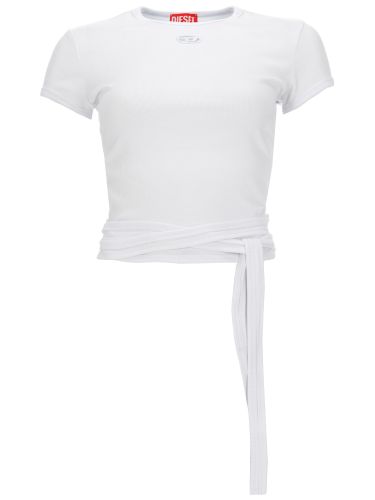 Diesel t-shirt a costine con lacci - diesel - Modalova