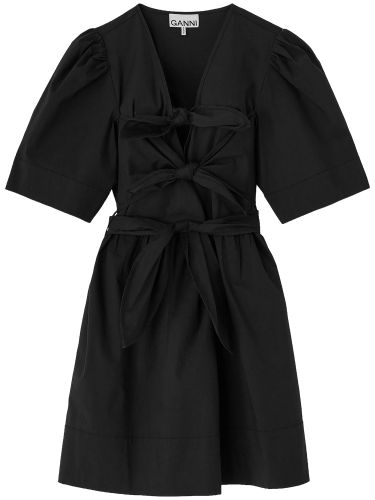 Ganni mini dress with bows - ganni - Modalova