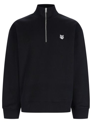 Felpa "fox head" con zip - maison kitsuné - Modalova