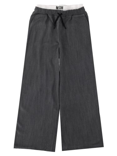 Msgm pantalone a gamba larga - msgm - Modalova