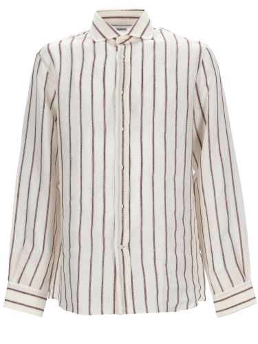 Brunello cucinelli camicia in lino - brunello cucinelli - Modalova