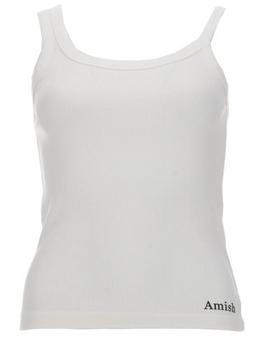 Top "asymmetric" con micro logo - amish - Modalova