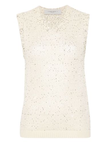 Melyssa" top with sequins - golden goose - Modalova