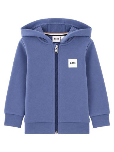 Felpa con cappuccio e zip intera - boss - Modalova