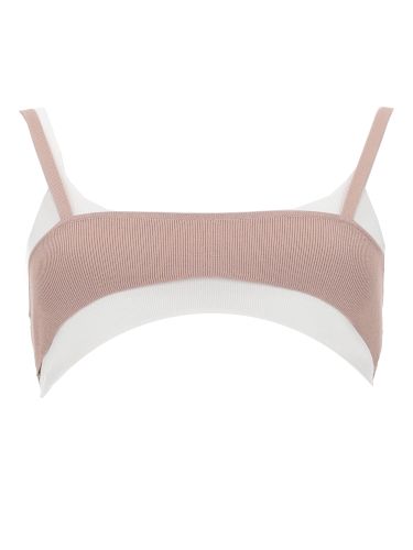 Top bra con effetto sovrapposto - diesel - Modalova