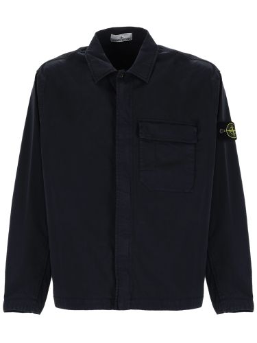 Stone island cotton overshirt - stone island - Modalova