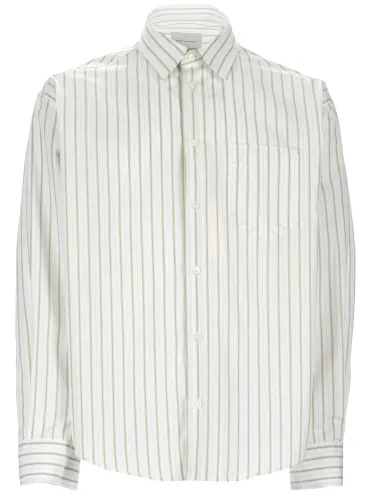 Ami paris camicia in cotone a righe - ami paris - Modalova