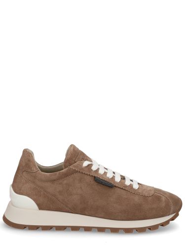 Brunello cucinelli suede sneaker - brunello cucinelli - Modalova